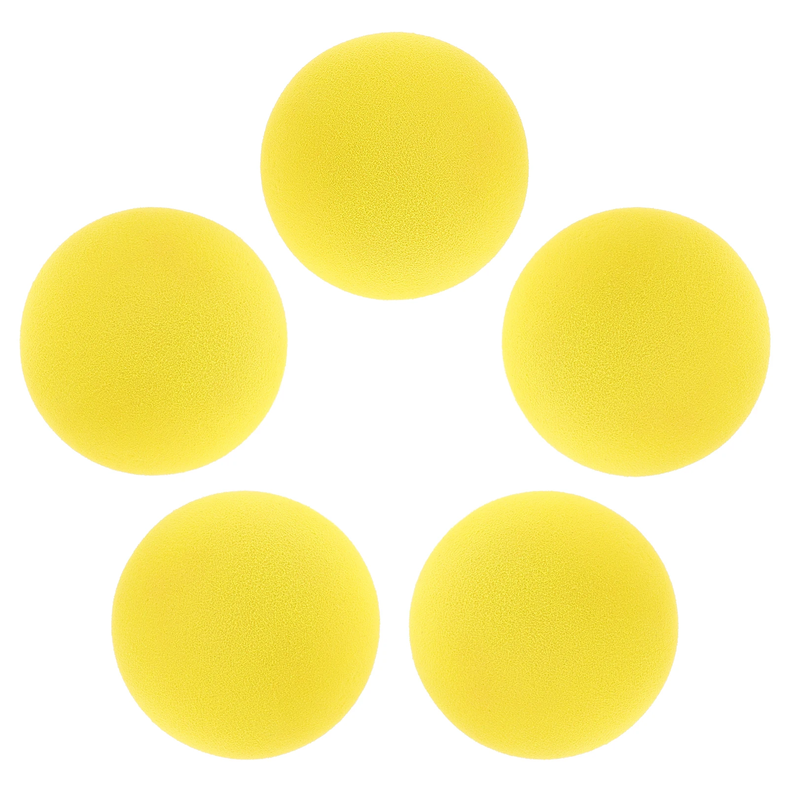 5 Pcs Baseball for Kids EVA Sponge Baseballs Bulk Soft Softballs Practice Training Yellow Mini Child