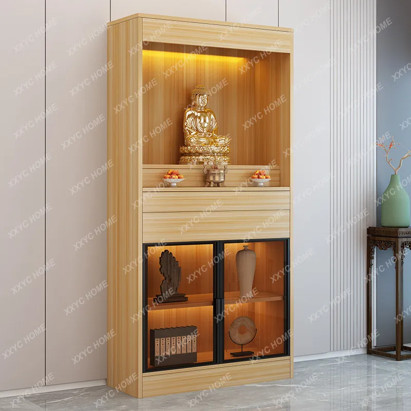 

Buddhist niche stand cabinet offering table Buddhist platform Modern simple household incense case offering table