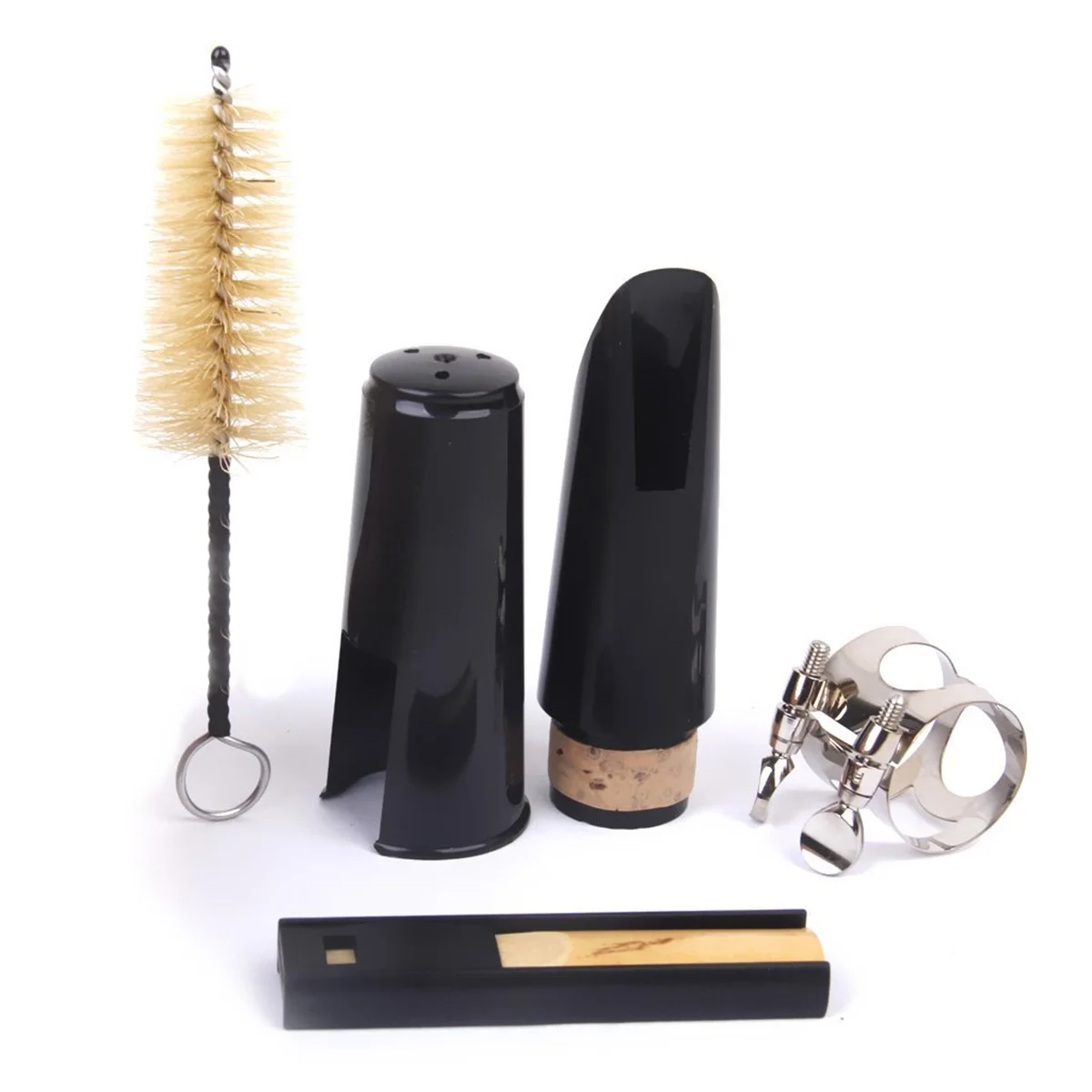 Clarinet Cleaning Brush Cleanser Guard Musical Instrument Saxophone Kit Black