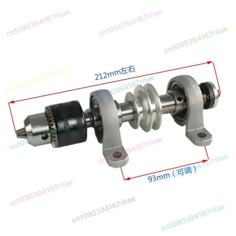DIY Punch Without Power Spindle Pulley Set Micro Lathe Chuck Tail Stock Tool Holder Accessories for Small Machining