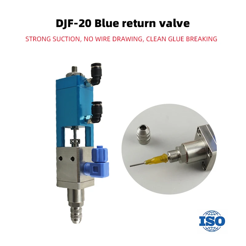 DJF-20 High Flow Precision Silicone Dispensing Valve Pneumatic Gluing Valve For Industrial Equipment