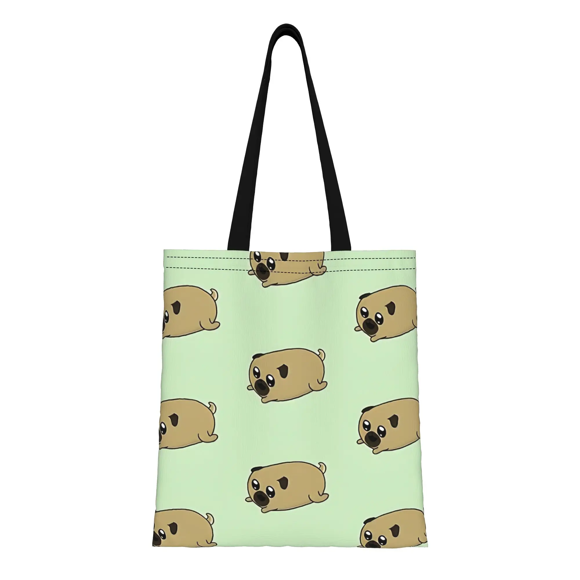 Pugtato Pugtato  Canvas Woman Tote Bag for Shopping Travel Outdoor Heavy Duty Shoulder Handbag