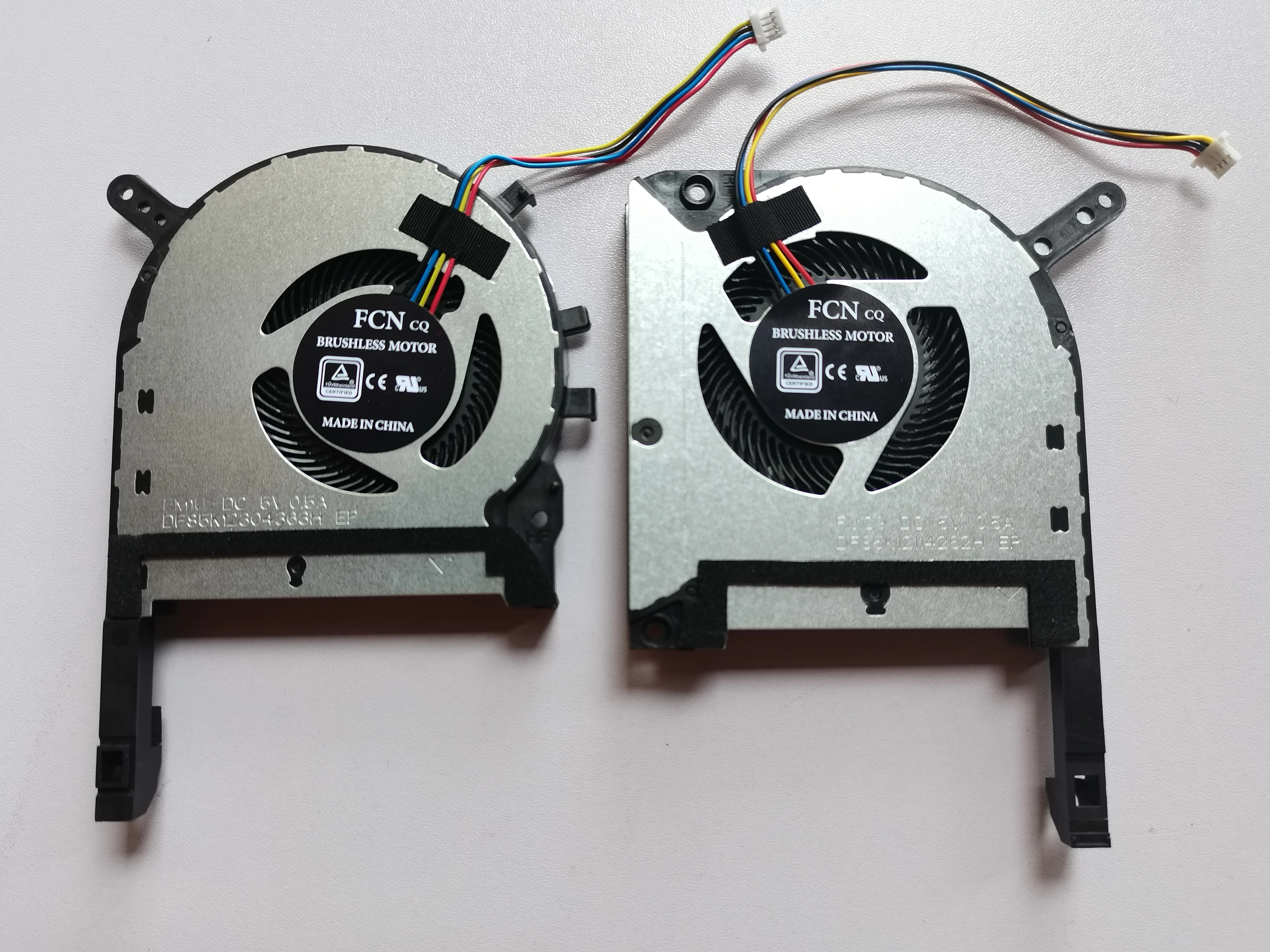 New For ASUS ROG FX504 FX80 FX80G FX80GE FX80FE ZX80GD Laptop CPU GPU Cooling Fan One Pair