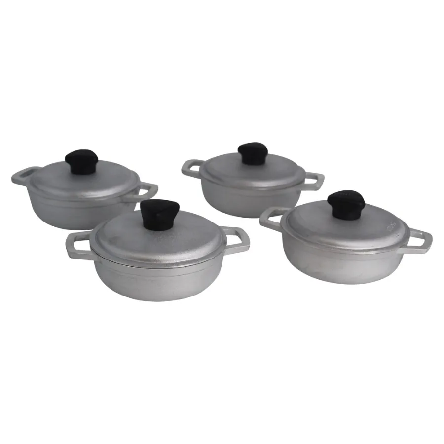 

0.5qt Cast Aluminum Mini Caldero 4pc Set
