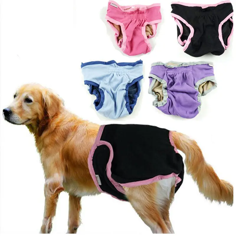 Dog Diaper Cotton Female Dog Underwear Washable Sanitary Pant Puppy Hygiene Panties for Pet Period Use