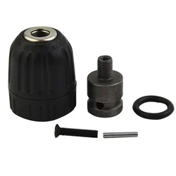 Convertidor de portabrocas sin llave de 0,8-10mm, adaptador de broca de rosca 3/8-24UNF, adaptador de enchufe cuadrado de 1/2 