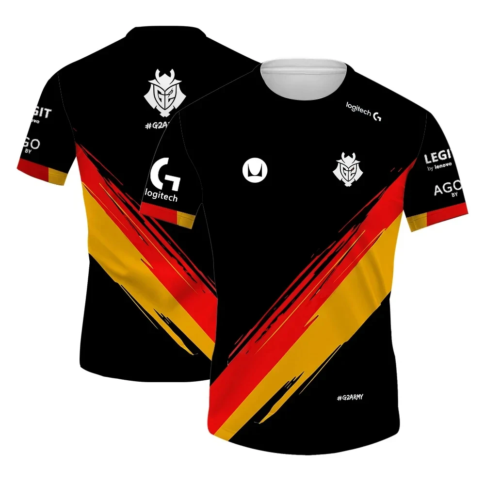 New League of Legends G2 Esports 2024 Uniform MSI Jersey T Shirt Game LOL CSGO Men 3D Tops Boys Kids Gift Short Sleeve Tee Tops