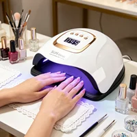 81 LED, capteur automatique, 4 réglages de minuterie, séchage rapide pour la manucure et la pédicure au gel 1