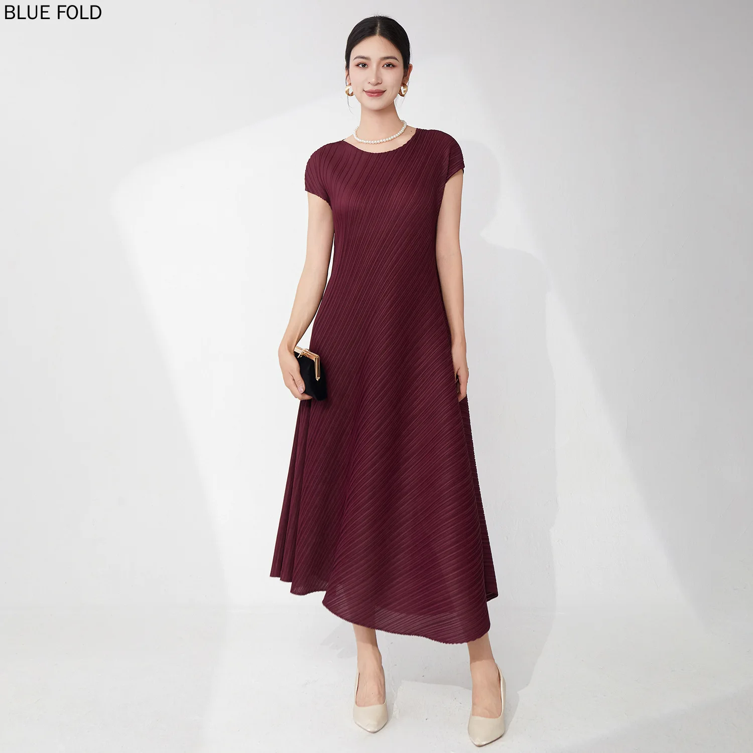 

Loose Large-sized High-end Elegant and Versatile Miyake Dress
