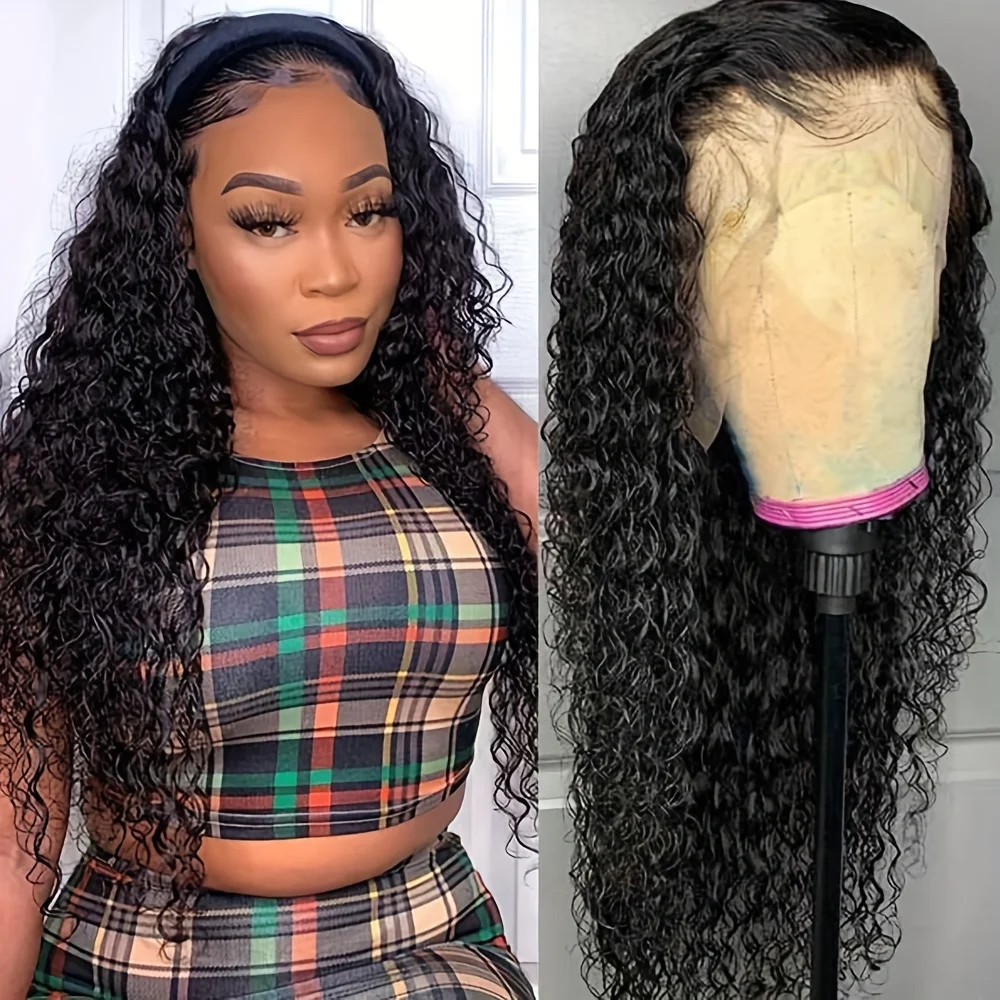 40-дюймовые HD кружевные фронтальные парики Человеческие волосы Джерри Вьющийся парик 13x4 HD Парики фронта шнурка Человеческие волосы 250% Плотность Вьющиеся парики для женщин