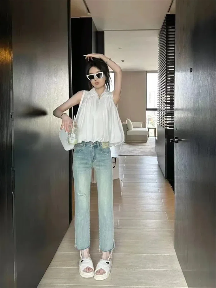 Summer Women Blouse Spring Shirt Female Woman Blouse Maxi Blusas Chiffon Casual Elegant Vintage Long Sleeve Oversize Loose White