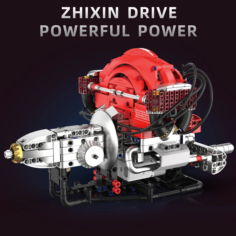 

Конструктор Beetle Snail Engine: Модель спортивного автомобиля для сборки, серия Creative Technology Machinery, подарок