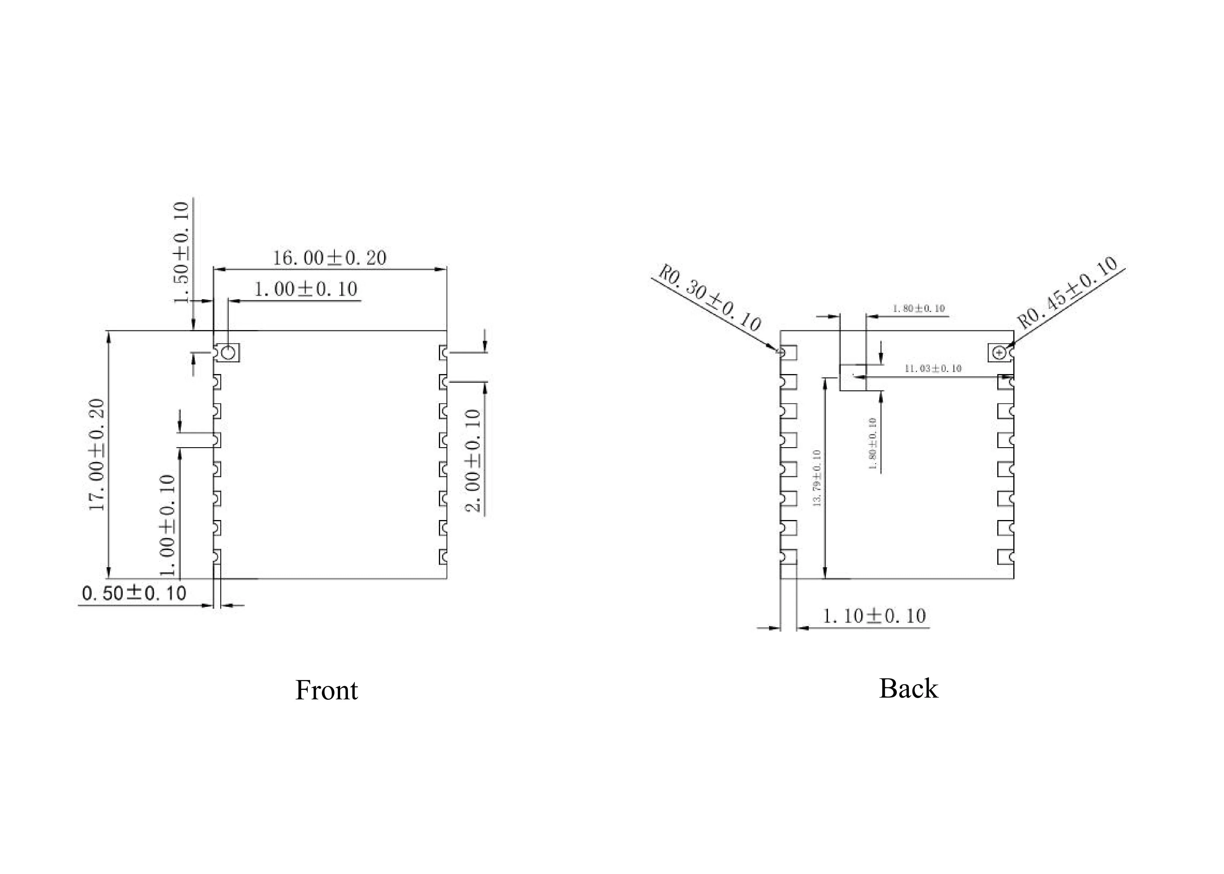 LoRa Wireless Communication Module Ra-01SCH-P 10km Ultra Long Transmission Distance 803-930MHz SPI Interface