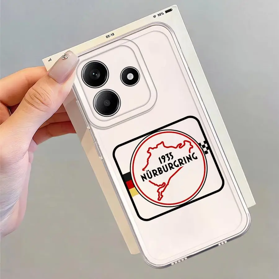 الفاخرة نوربورغرينغ الرياضة سباق كول لينة غطاء الهاتف الحال بالنسبة ل Xiaomi Redmi ملاحظة 11 13C 14 برو زائد 13 10S 14C A4 12 11S 9 9S