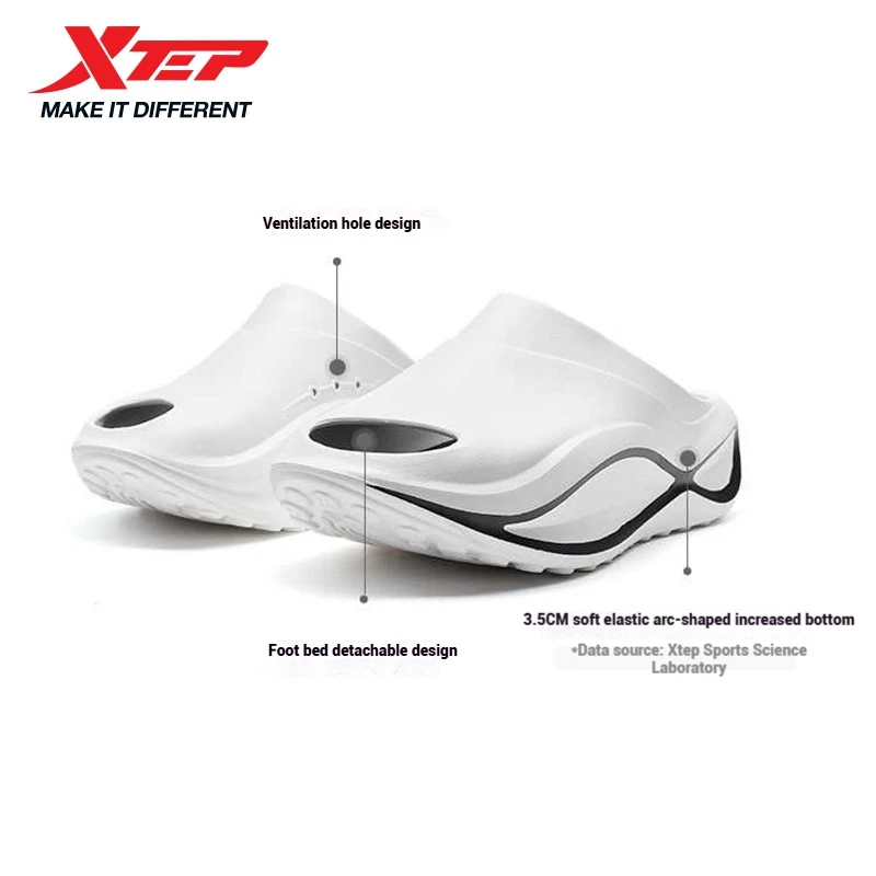 Xtep Starfall Slippers for Men 2025 Summer Comfortable Lightweight Breathable Soft-soled Fashion Outdoor Sneakers 875219350001