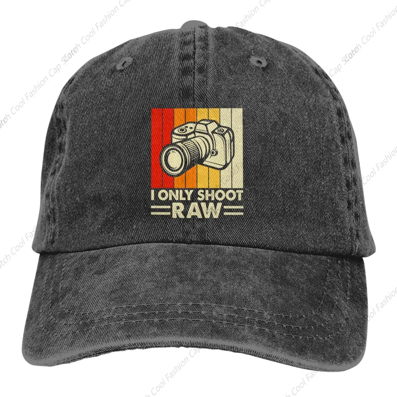 

I Only Shoot Row Baseball Cap for Men Women Vintage Trucker Denim Hat Washed Cotton Fashion Unisex Adjustable Sports