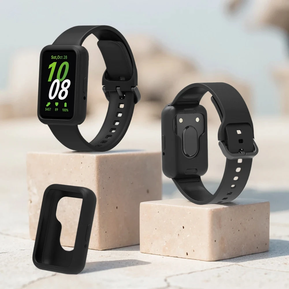 Силиконовый ремешок и чехол для Samsung Galaxy Fit 3, цветной водонепроницаемый спортивный ремешок для Samsung Galaxy Fit3, аксессуары для планшетов