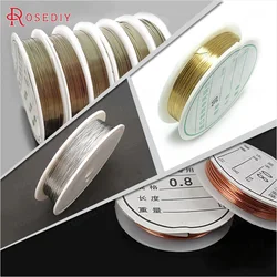 0.2MM to 1MM Antique Bronze Gold Color Colorful Metal Copper Wire Very Strong Can Make Shape Jewelry Making Accessories