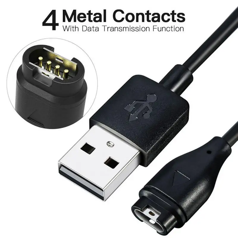 USB Charger Fast Charging Data Cable Wire Charger For Garmin Fenix 6 6S 6X Pro Fenix 5 5S 5X 945 935 245 3