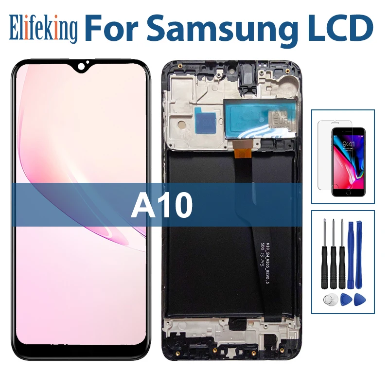 Display For Samsung Galaxy A10 A105 LCD Touch Screen Digitizer Assembly with Frame For SM-A105F SM-A105G SM-A105M SM-A105FN