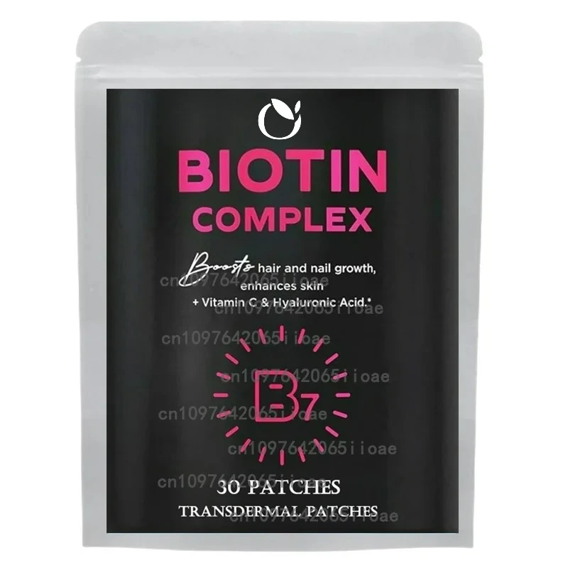 

30 пластырей с комплексом биотина, прозрачные пластыри для женщин и мужчин, здоровые волосы, сияющая кожа