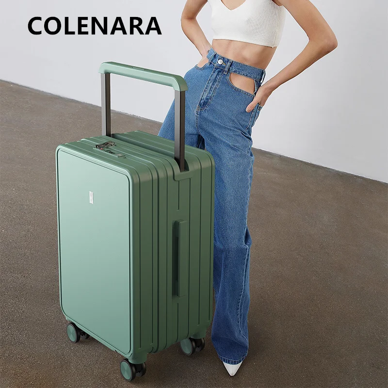 COLENARA Rollkoffer, multifunktionale Boardingbox, großes Fassungsvermögen, Trolley-Koffer, PC-Passwortbox, 20 Zoll, 22 Zoll, 24 Zoll, 26 Zoll Gepäck