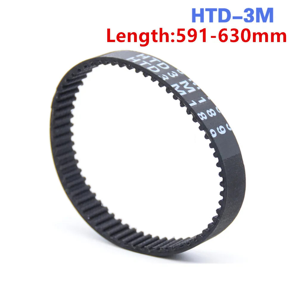 

Width 10mm 15mm HTD-3M Closed Loop Rubber Timing Belt HTD3M Synchronous Belt Length 591-630mm Cinturón sincronizado Pitch 3mm