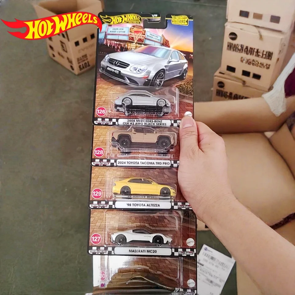Hot Wheels Boulevard: Mix 3 Of 2025 Premium Mercedes Benz Maserati Toyota Ford Gt 1:64  Diecast Vehicle Model Cars Toy Gift