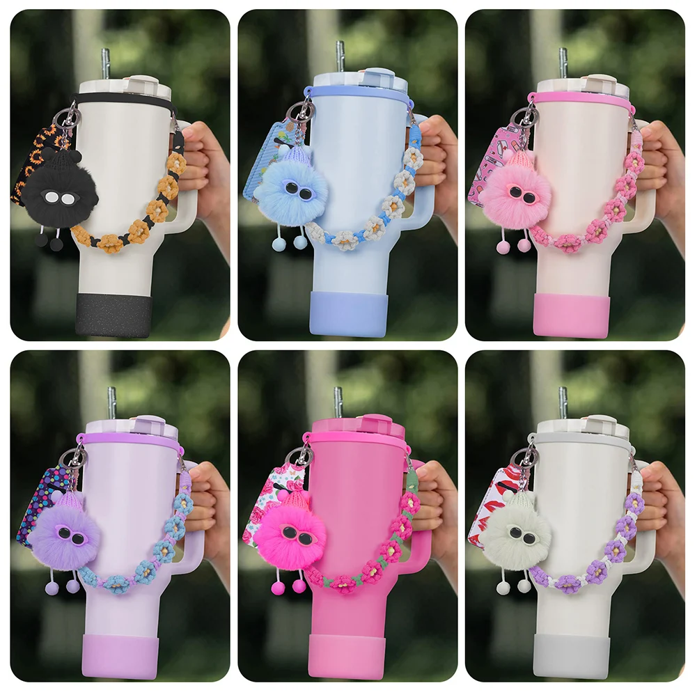 Sweet Style Thermal Cup Accessories Set Lightweight Water Cup Decorative Tool Thermal Cup Accessories