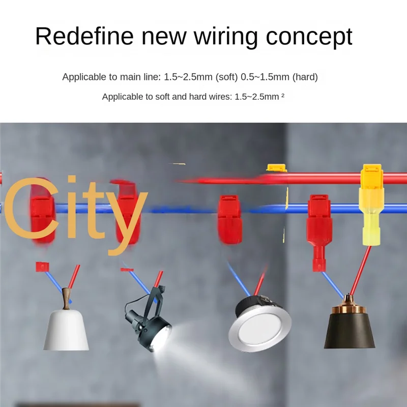 

-Y66A 120 Pcs/60 Pairs Quick Splice Wire Terminals T-Tap Self-Stripping With Nylon Fully Insulated Male Quick Disconnects