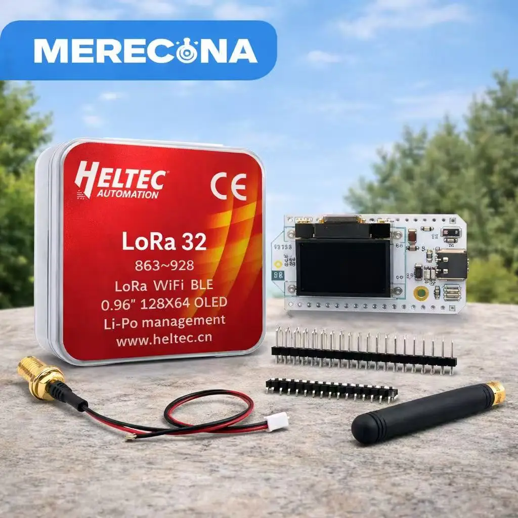 

Плата разработки Heltec V3 WIFI LoRa 32 V3 с чипами SX1262 и ESP32-S3FN8, OLED-дисплеем, поддержкой Meshtastic, Meshcore, Paxcounter и WiFi