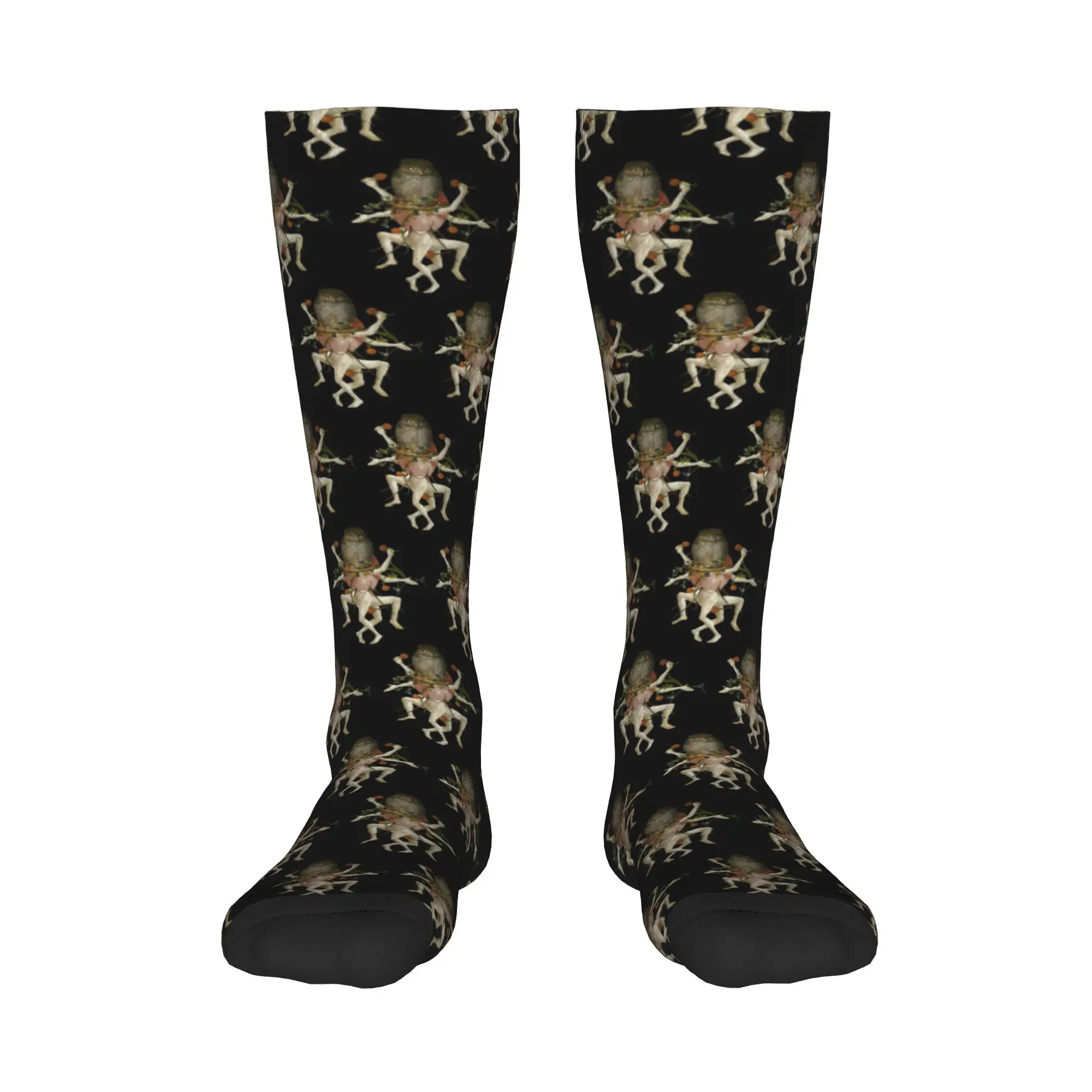 

All Seasons Crew Stockings Hieronymus Bosch Dancing Owl Socks Harajuku Crazy Hip Hop Long Socks Accessories for Men Women