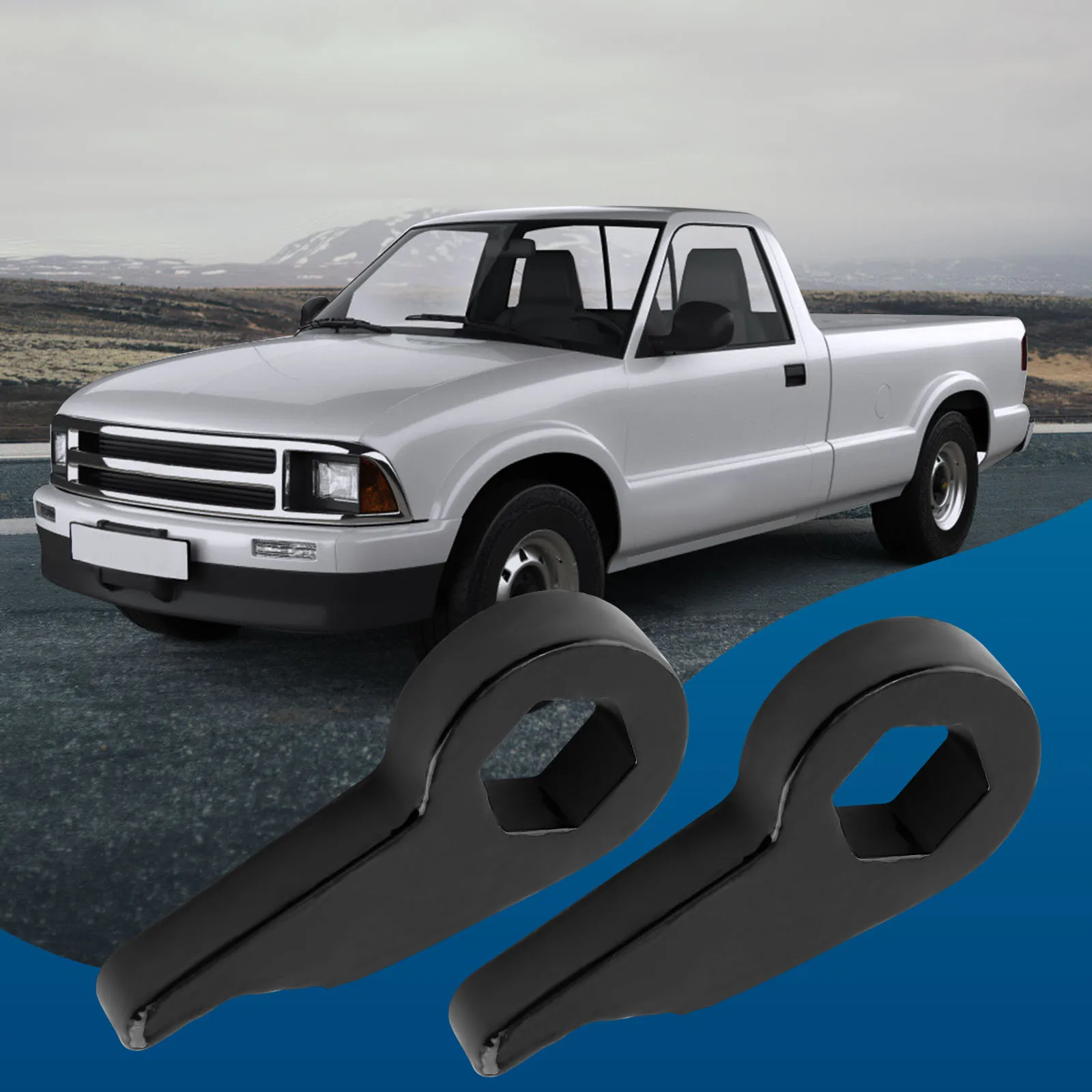 1"-3" Front + Rear Lift Kit Torsion Keys Shackles For Chevy S10 1982-2005