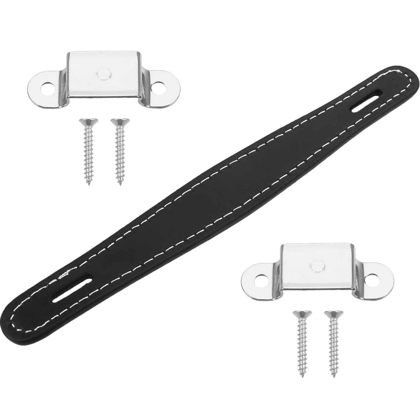 

Guitar Speaker Handle Strap Cabinet Zinc Alloy Black Knobs Durable Easy Install Comfortable Grip Speaker Accessories