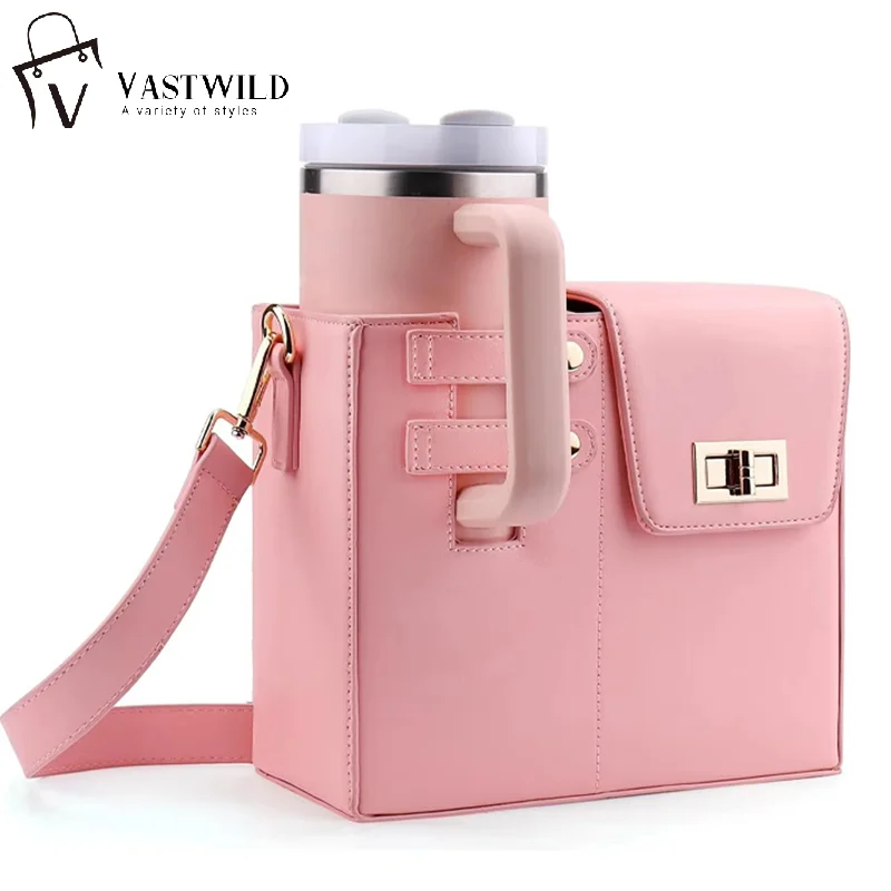 

Outdoor Portable Crossbody Water Cup Protection Multifunctional Universal Water Bottle Storage Bag Single Shoulder Solid Color