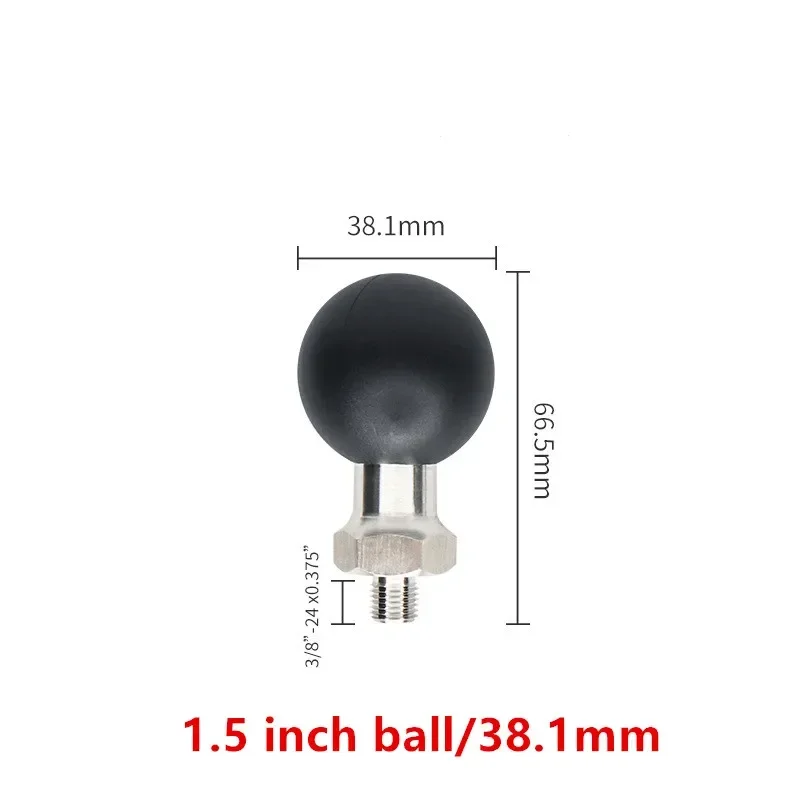 Fixed ball head with 3/8 