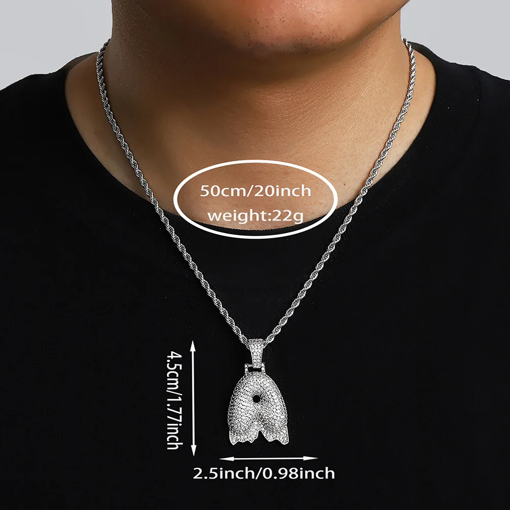 

Аксессуары для самостоятельного изготовления: трансграничное хип-хоп ожерелье с подвеской-буквой, 26 букв, индивидуальное имя, нишевое мужское украшение с цирконами, персонализированные аксессуары