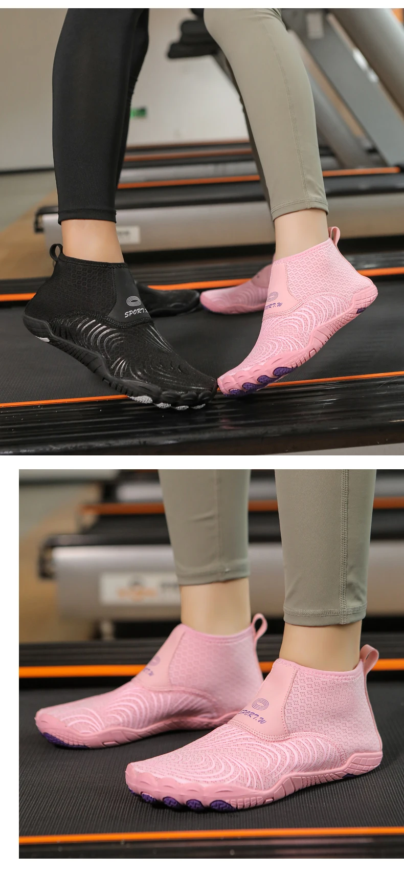 EOCENE High-Top Wasserschuhe für Tauchen, Indoor-Springseiltraining, Yoga, Barfuß-Schwimmen, Strand, Schnorcheln, Surfen, Fitness, Schnittschutz – Detail 20
