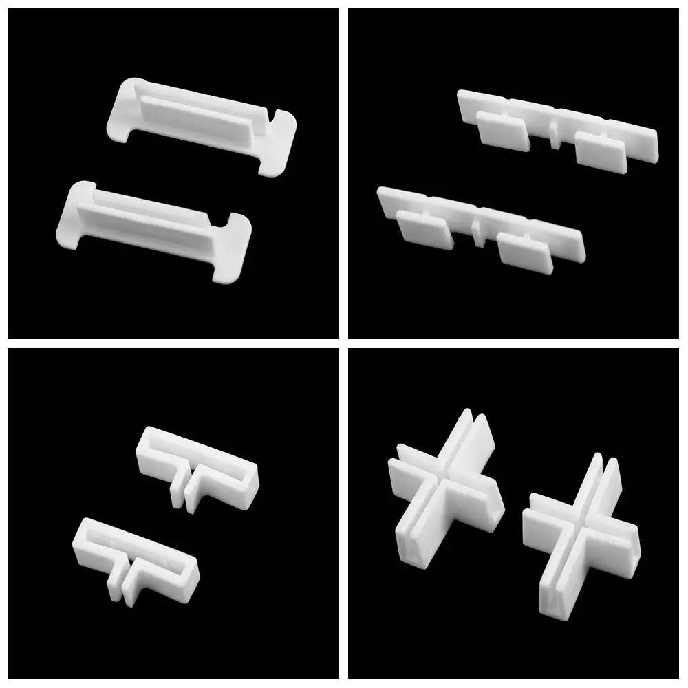 10PCS T/Cross/Three-way Type Cross Buckle Fixing Clip White Plastic Partition Extension Buckle Drawer Partition Accessories