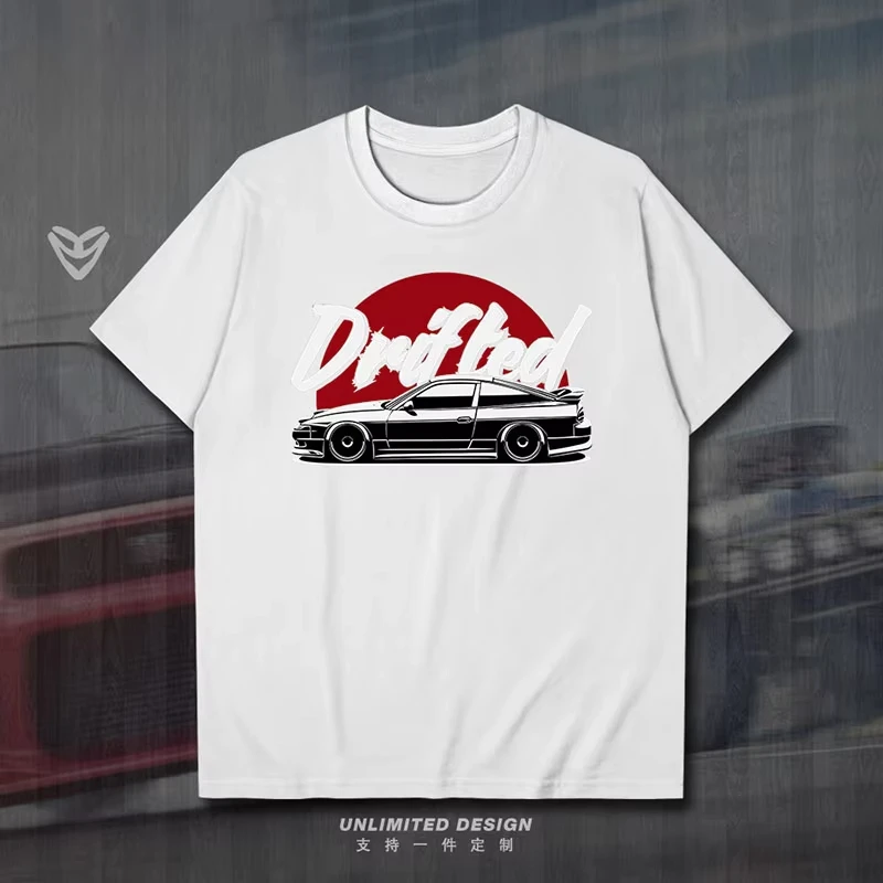 

NISSAN 180SX Japan JDM Modified Street Racing Printed Graphic Shirt Men's and Women's Short Sleeve Breathable Motorcycle T-shirt