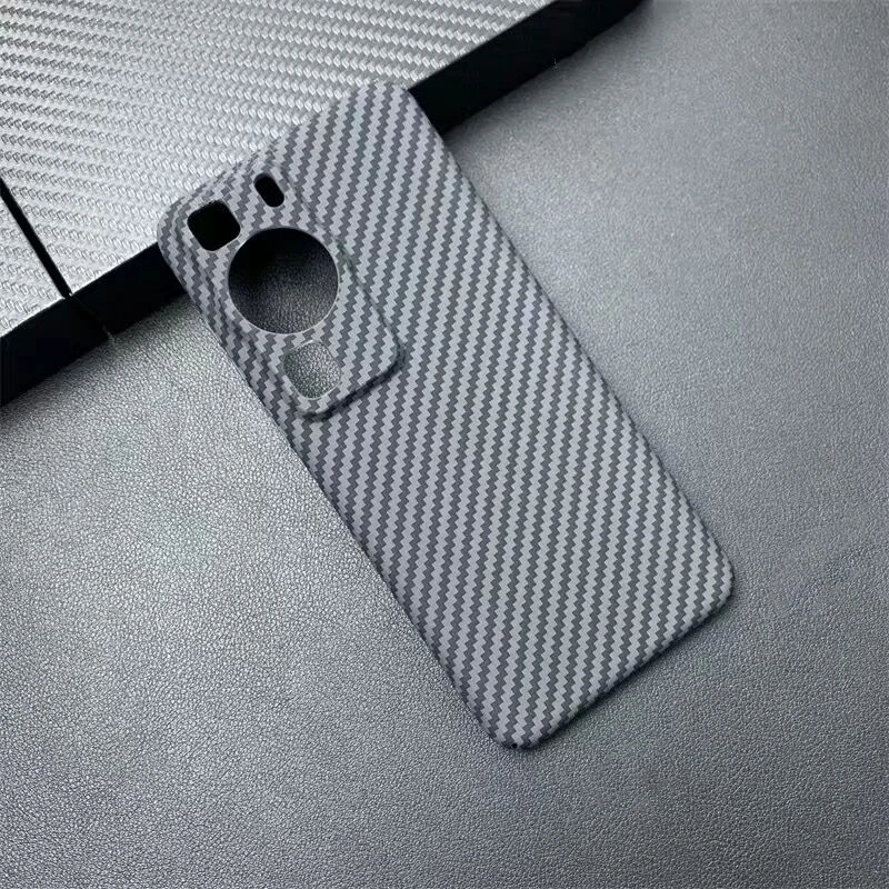 Matte Hard Case For Huawei P60 Pro Case PC Carbon Fiber Texture Pattern Phone Cover For Huawei P60 P60Pro Slim Ultra Thin Bumper