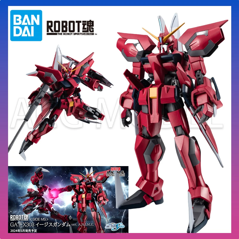 

Bandai The ROBOT SPIRITS 319 Anime GAT-X303 Aegis Gundam Action Figure Mobile Suit Gunpla Gundam Plastic Model KitToys Gift