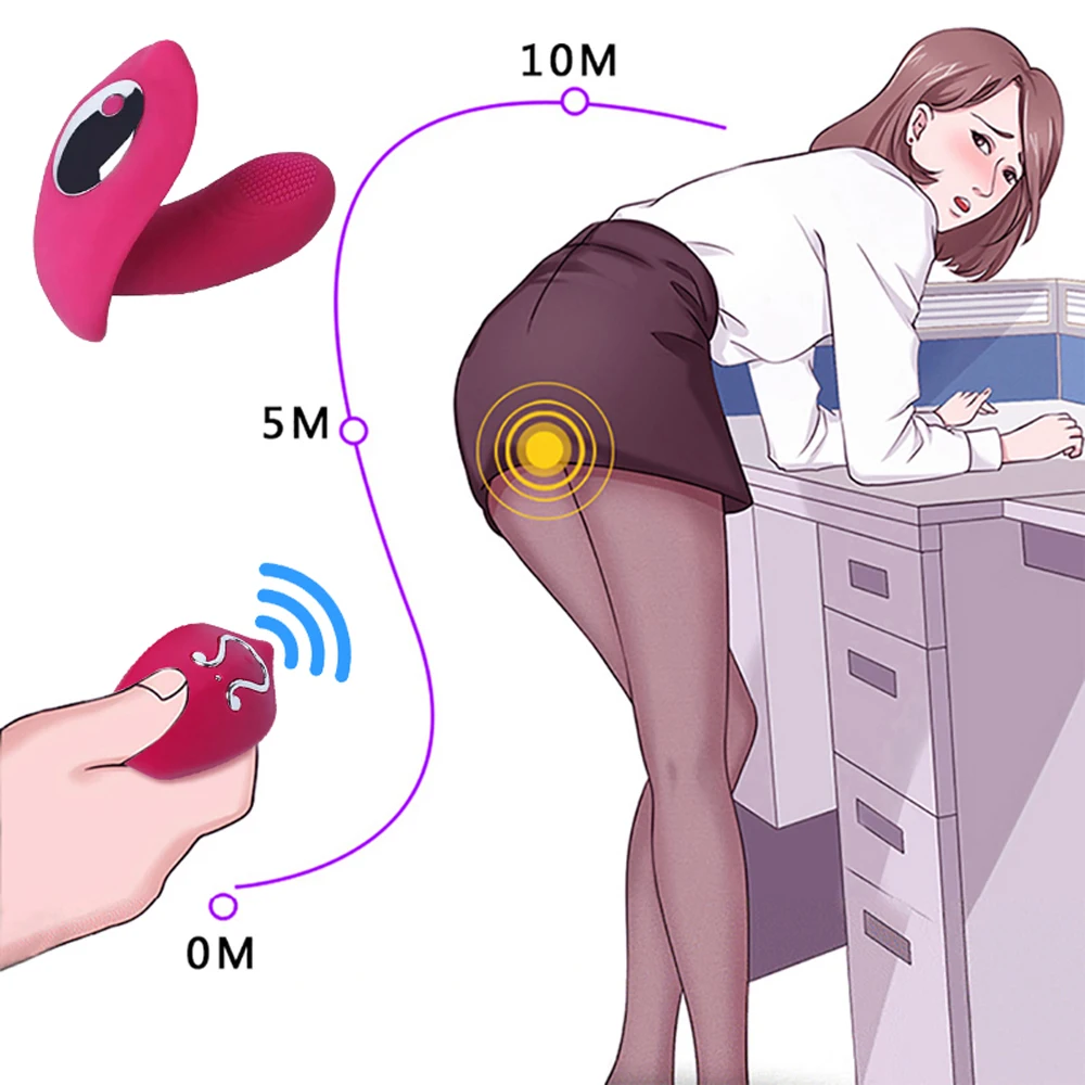 여성용 무선 리모컨 딜도 진동기 팬티, 클리토리스 자극기, 성인 18 세 이상 섹스 머신, 여성 자위기 방식 장난감