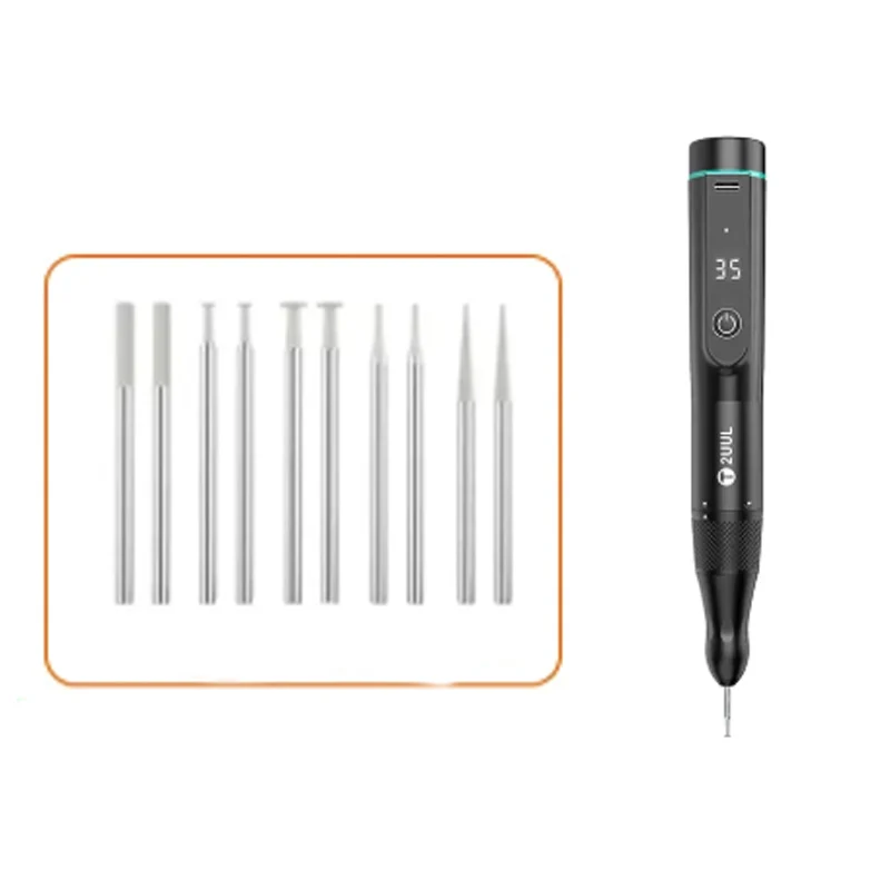 Intelligent electric polishing pen with continuously variable transmission CVT handheld phone for high-precision maintenance