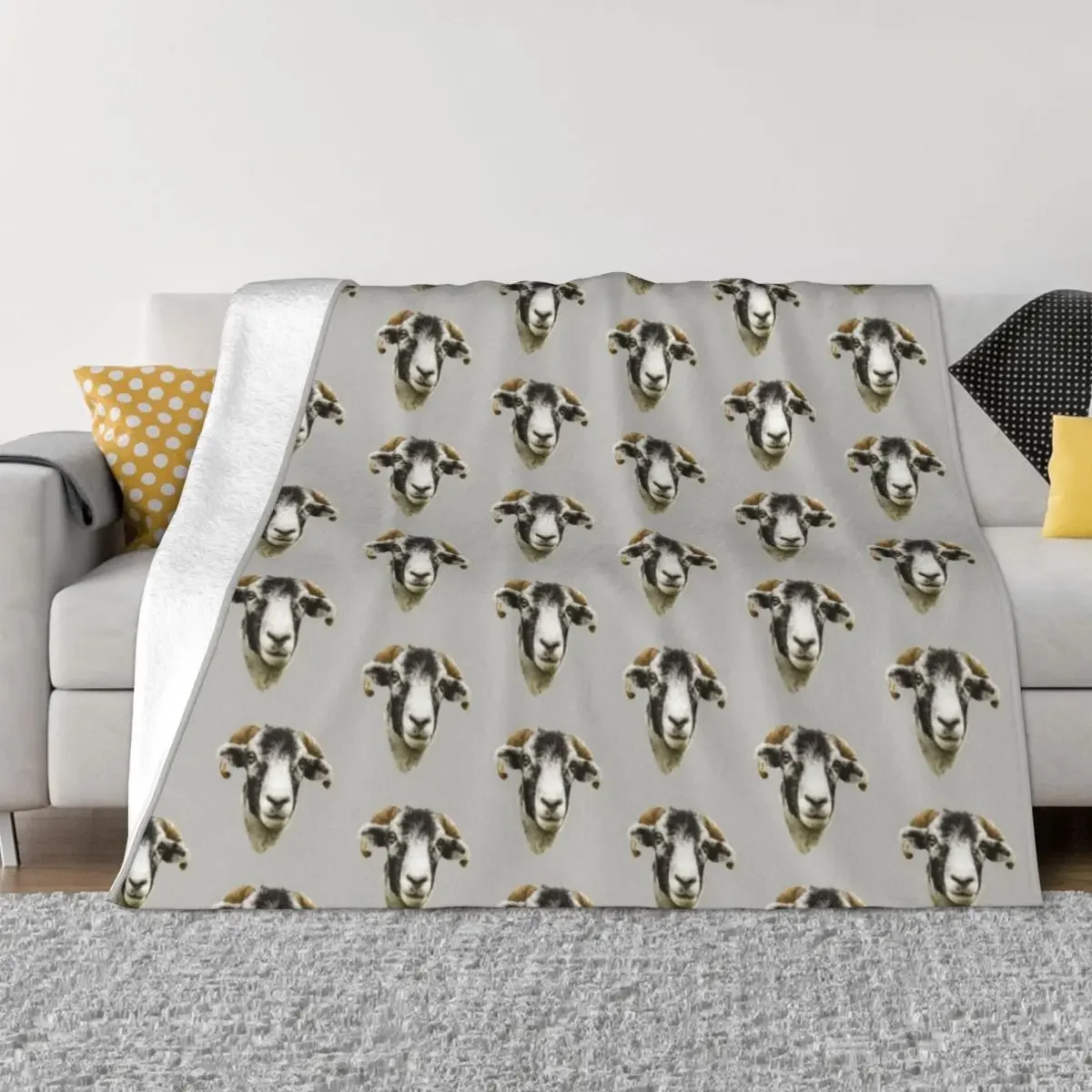 

Swaledale Sheep Throw Blanket Beautifuls Decorative Sofas Custom wednesday Blankets