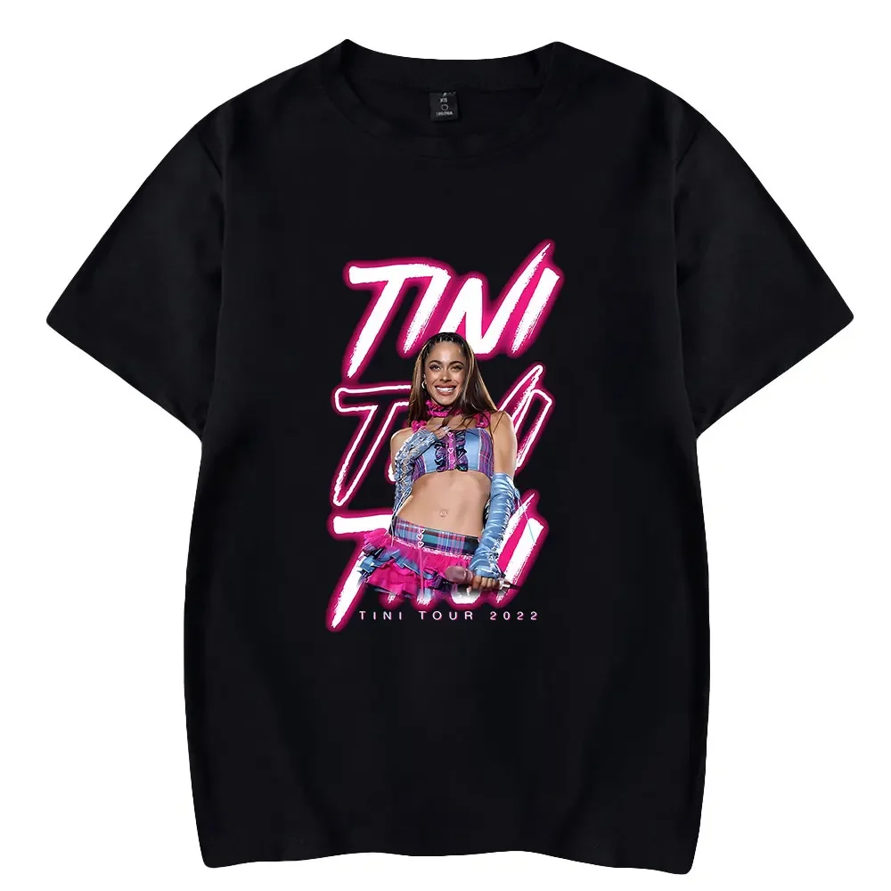 Tini Stoessel t-shirt piosenkarka Pop Merch z krótkim rękawem koszulka męska damska koszulka 2023 światowa trasa modne ciuchy