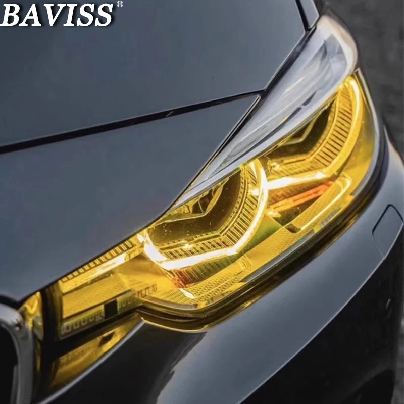 Luces de circulación diurna para BMW F30, LCI, Serie 3, CSL, amarillo, DRL, rojo, ámbar, módulo DRL, 2016-2019