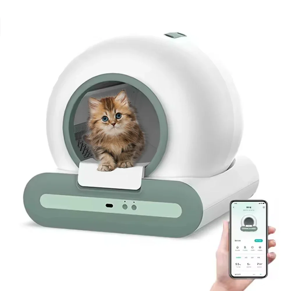 Automatic Cat Littr Box Toilet Self Cleaning Cat Liter Box for Cat Box APP OTA Function Smart Sandbox