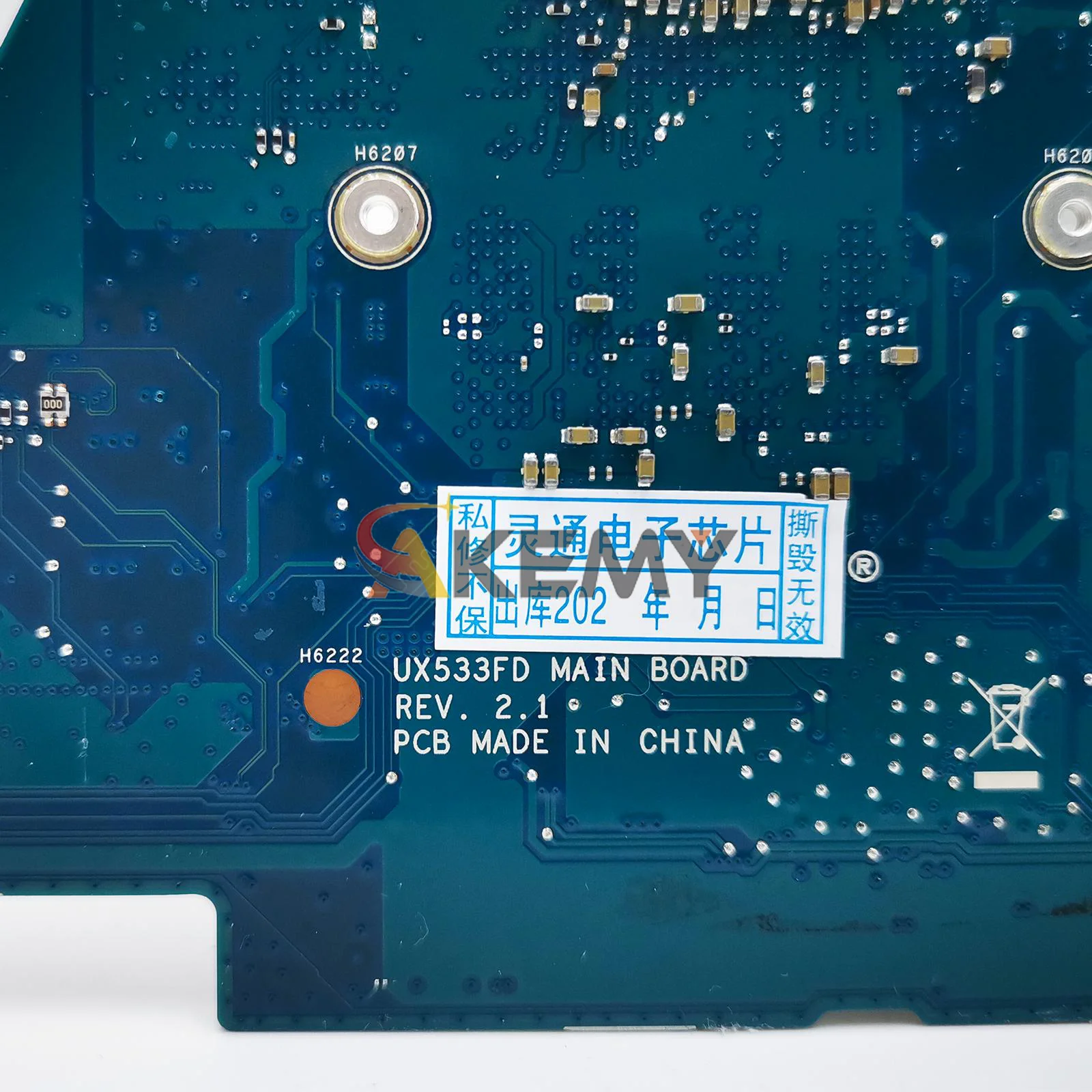 UX533FN Laptop Motherboard For ASUS ZenBook U5300F UX533FD RX533F UX533F BX533F UX533FN Notebook Mainboard With I3 I5 I7 CPU stk