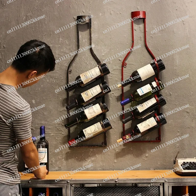 رف حائط للنبيذ بتصميم عتيق، حا - مراجعة Home Bar Shelves وسعره